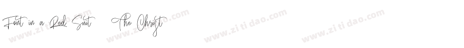 Font in a Red Suit (The Christmas Font)字体转换